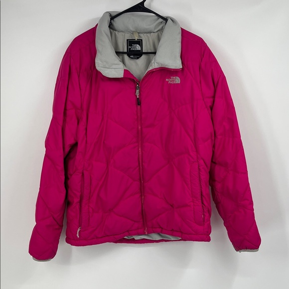 The North Face Jackets & Blazers - The North Face Women's Fuchsia 550 Down Quilted Puffer Jacket XL